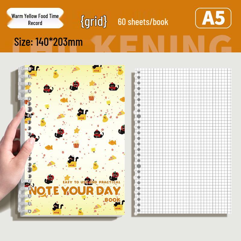 Adorable Black Cat Loose-Leaf Notebook - Perfect for Students Exam and Research Diaries
Adorable Black Cat Loose-Leaf Notebook - Perfect for Students Exam and Research Diaries