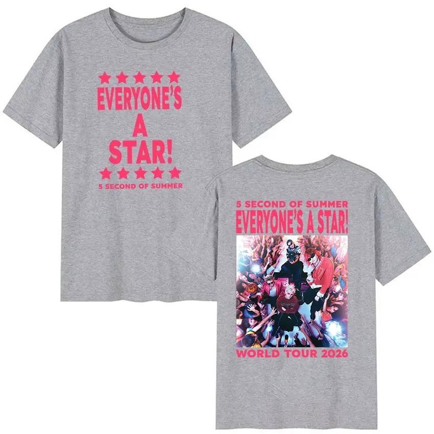 Unisex Hip Hop Punk Fashion Short Sleeve T Shirt 5 Seconds of Summer Everyone’s A Star World Tour 2026 Graphic T-Shirt Y2K 4XL
Unisex Hip Hop Punk Fashion Short Sleeve T Shirt 5 Seconds of Summer Everyone’s A Star World Tour 2026 Graphic T-Shirt Y2K 4XL
