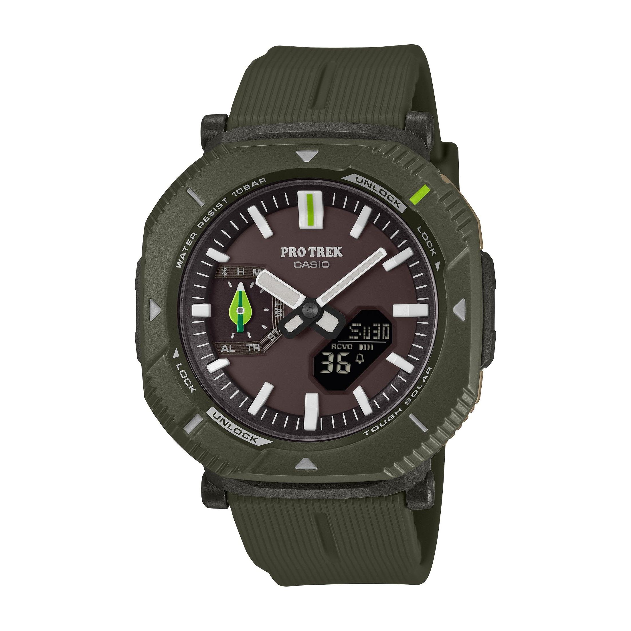 Casio PRO TREK Hiker Line Solar Watch PRJ-B001NJ-3JR Men Dark Green Japan Nature Conservation Frog Pickles Collab
Casio PRO TREK Hiker Line Solar Watch PRJ-B001NJ-3JR Men Dark Green Japan Nature Conservation Frog Pickles Collab