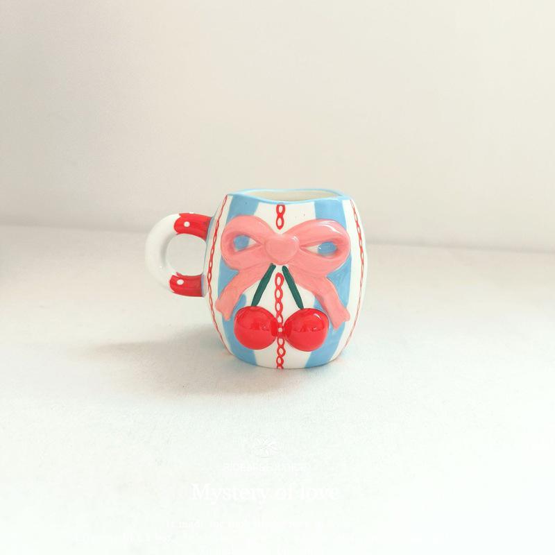 Cherry Blossom Bow Ceramic Mug - Artistic and Fresh Girly Heart Design for Coffee, Milk, or Water 301-400 ml
Cherry Blossom Bow Ceramic Mug - Artistic and Fresh Girly Heart Design for Coffee, Milk, or Water 301-400 ml