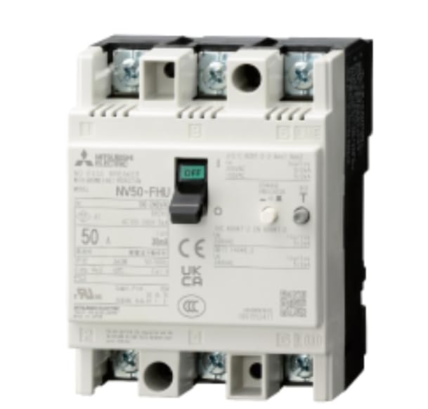 Mitsubishi Electric Earth Leakage Circuit Breaker FA Series for Control Panels Vertical Dimension 72mm Simple Backside Wiring 3P 50A 30MA NV50-FA
Mitsubishi Electric Earth Leakage Circuit Breaker FA Series for Control Panels Vertical Dimension 72mm Simple Backside Wiring 3P 50A 30MA NV50-FA