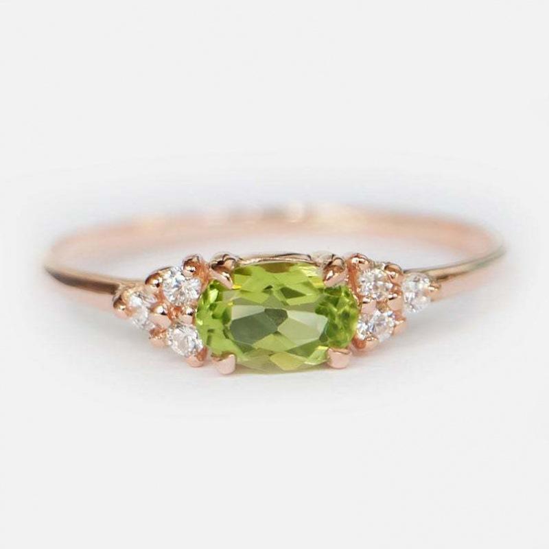 Green Empty European and American Noble Fashion Independent Packaging Women s Rose Gold Inlaid Retro Olive Green Diamond Ring Women No. 5
Green Empty European and American Noble Fashion Independent Packaging Women s Rose Gold Inlaid Retro Olive Green Diamond Ring Women No. 5