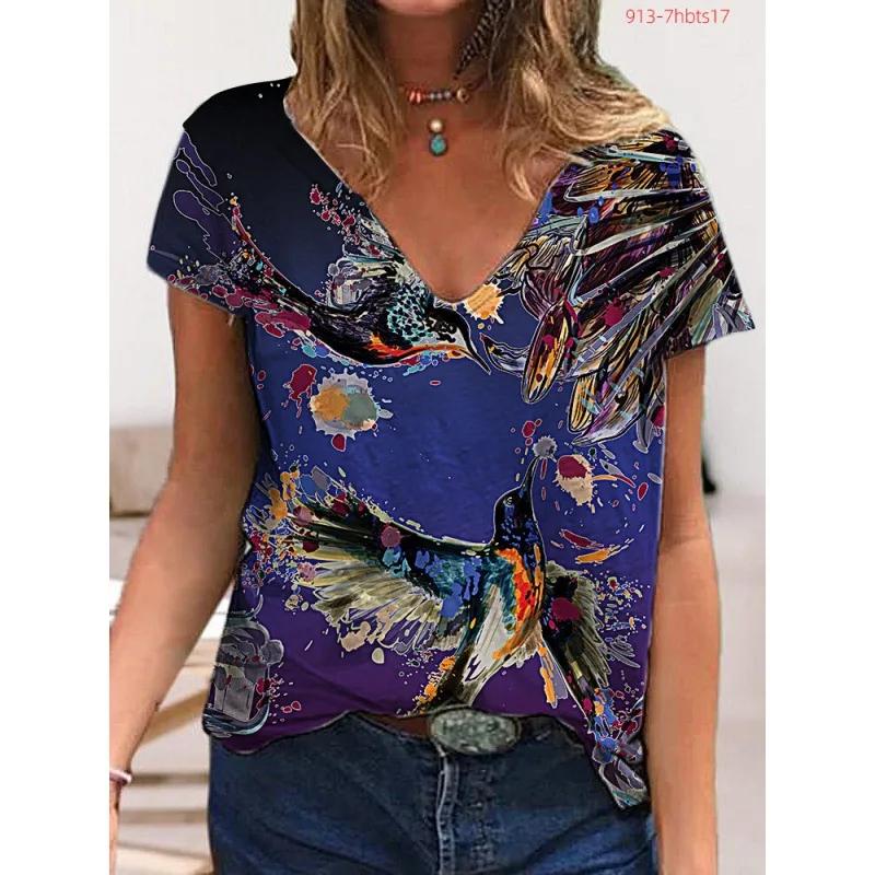 Summer Women s Short Sleeve T-shirt Butterfly V-neck 3D Print Casual Top Multiple Styles and Sizes to Choose From 8XL
Summer Women s Short Sleeve T-shirt Butterfly V-neck 3D Print Casual Top Multiple Styles and Sizes to Choose From 8XL