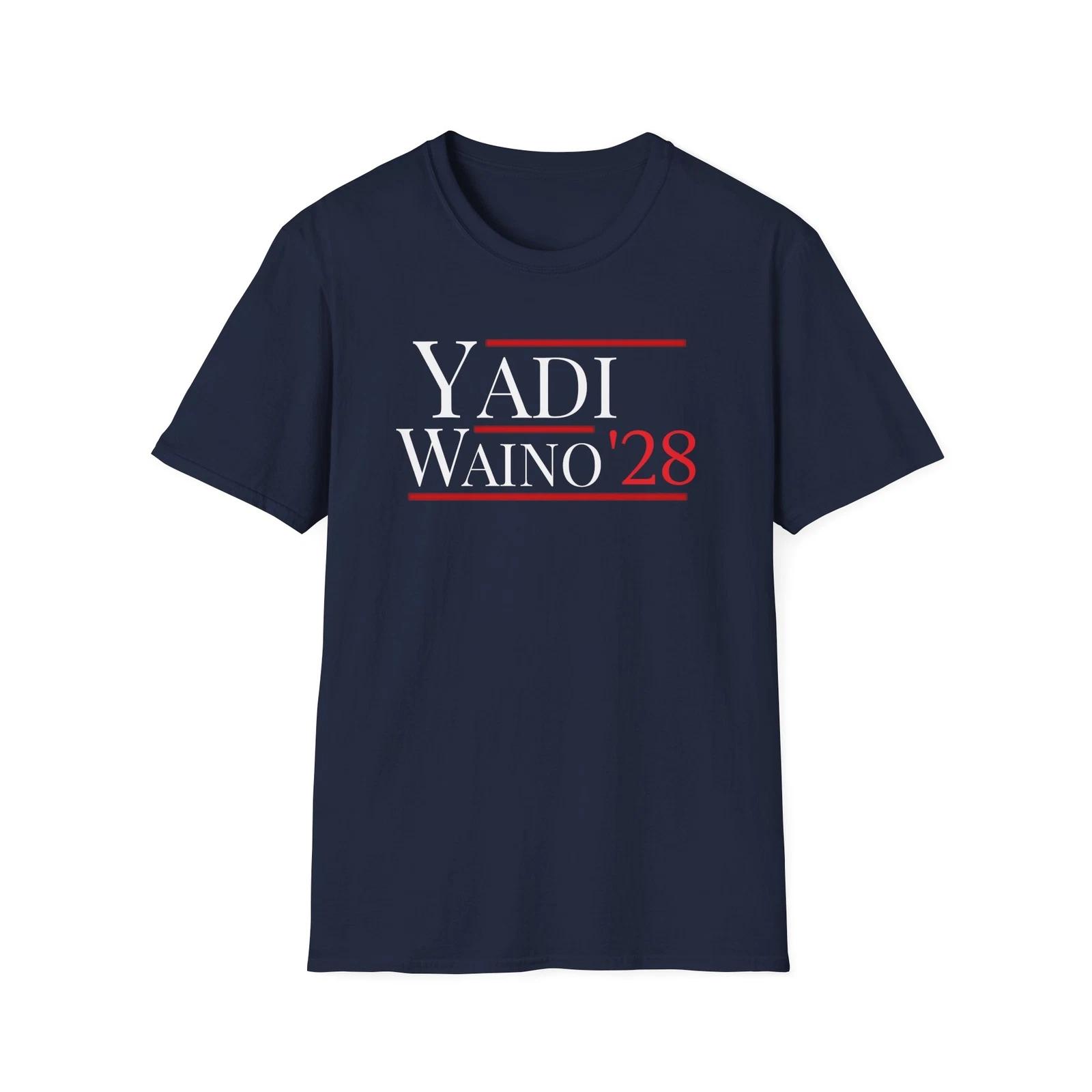 Yadi / Waino 2028 Election Funny Baseball Fan Unisex Softstyle T-Shirt - Navy 2XL
Yadi / Waino 2028 Election Funny Baseball Fan Unisex Softstyle T-Shirt - Navy 2XL