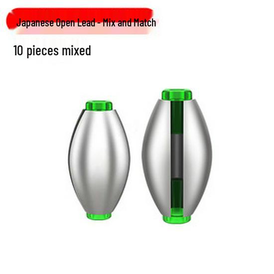 Набор японских оливковых грузил: Рафтовая рыбалка насквозь, полый дизайн 10 Mix - 5pcs 10g & 5pcs 12g
Набор японских оливковых грузил: Рафтовая рыбалка насквозь, полый дизайн 10 Mix - 5pcs 10g & 5pcs 12g