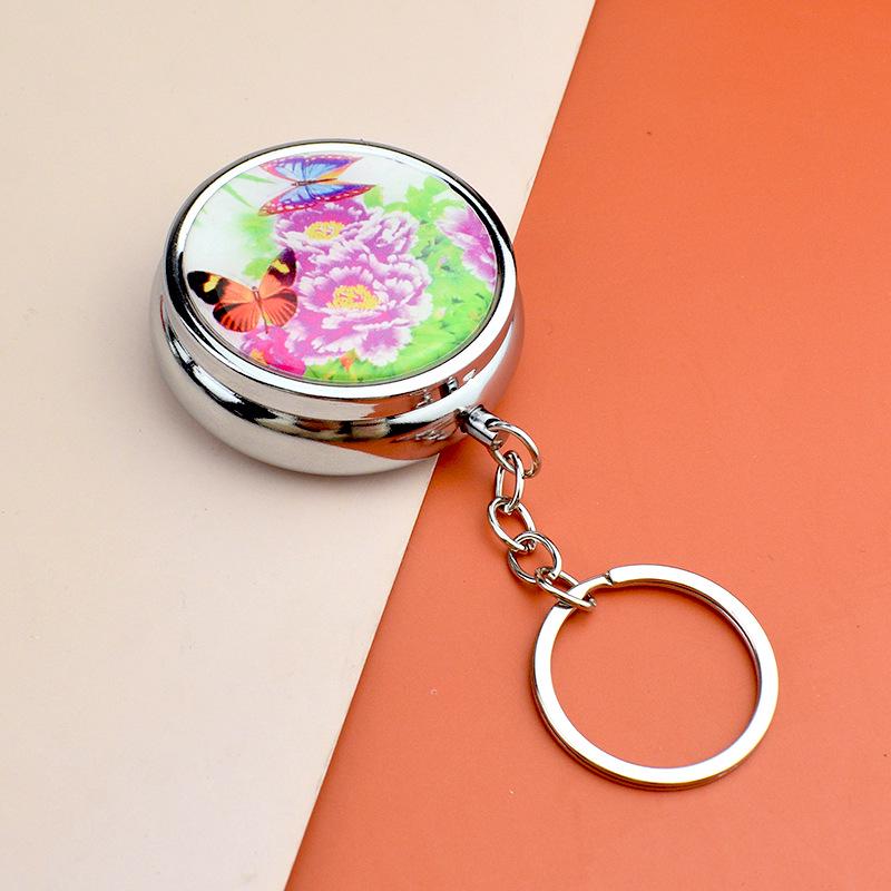 Peony Flower Travel Pill & Jewelry Keychain Box
Peony Flower Travel Pill & Jewelry Keychain Box