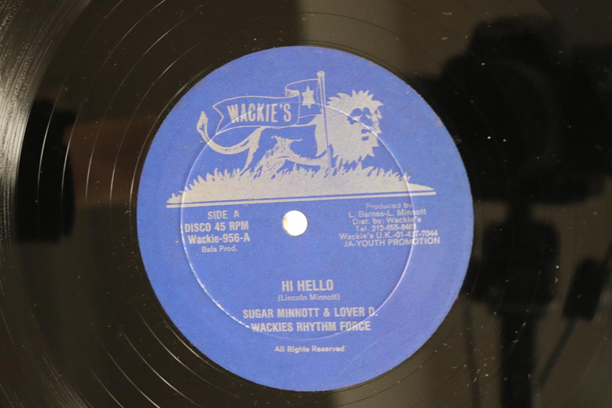 12inch Record SUGAR MINNOTT LOVER D. JERRY JO Hi Hello Saxman Special WACKIE956 WACKIES US Reggae Ska Dub Used
12inch Record SUGAR MINNOTT LOVER D. JERRY JO Hi Hello Saxman Special WACKIE956 WACKIES US Reggae Ska Dub Used