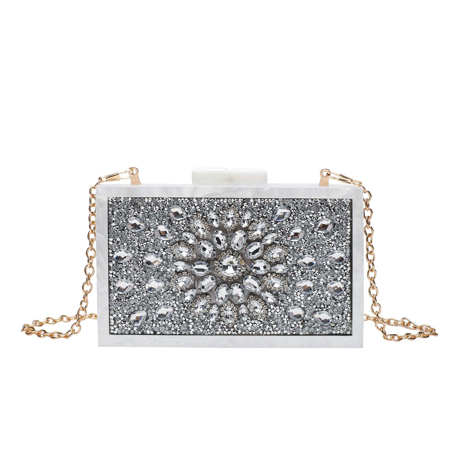 New European and American Popular Banquet Bag, Water Brick Wedding Cheongsam, High-end Feeling, Brick Inlaid Hand-held Crossbody Bag белый
New European and American Popular Banquet Bag, Water Brick Wedding Cheongsam, High-end Feeling, Brick Inlaid Hand-held Crossbody Bag белый
