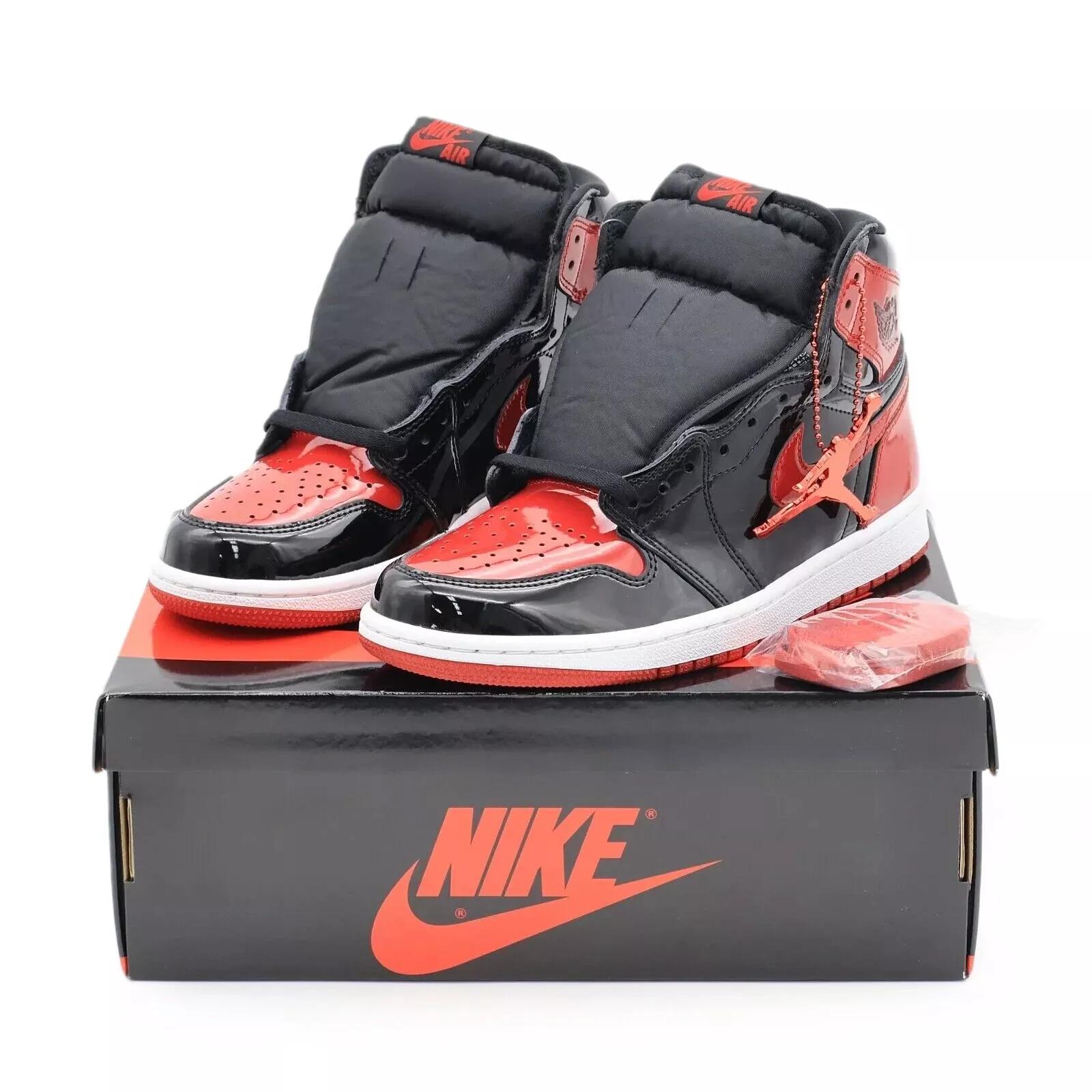 555088-063 Nike Air Jordan 1 Retro High OG Patent BredVarsity Red Black (Чоловічі) US 14
555088-063 Nike Air Jordan 1 Retro High OG Patent BredVarsity Red Black (Чоловічі) US 14
