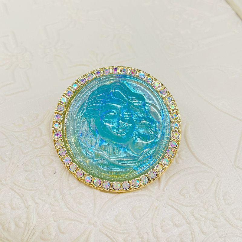 Винтажная брошь с тиснением в виде Спящей красавицы, женское классическое платье в стиле дворца, значок на платье