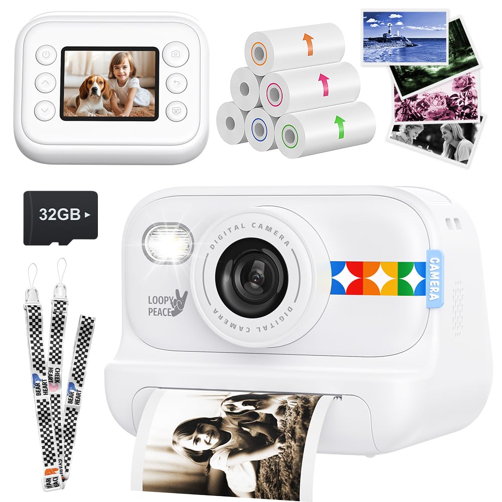 Fyhuioo Print Camera for Kids Instant Camera 4 Color New in 2025 48MP 1080P Video Inch IPS Screen Kids Camera Thermal Paper 32GB Memory Card with білий
Fyhuioo Print Camera for Kids Instant Camera 4 Color New in 2025 48MP 1080P Video Inch IPS Screen Kids Camera Thermal Paper 32GB Memory Card with білий