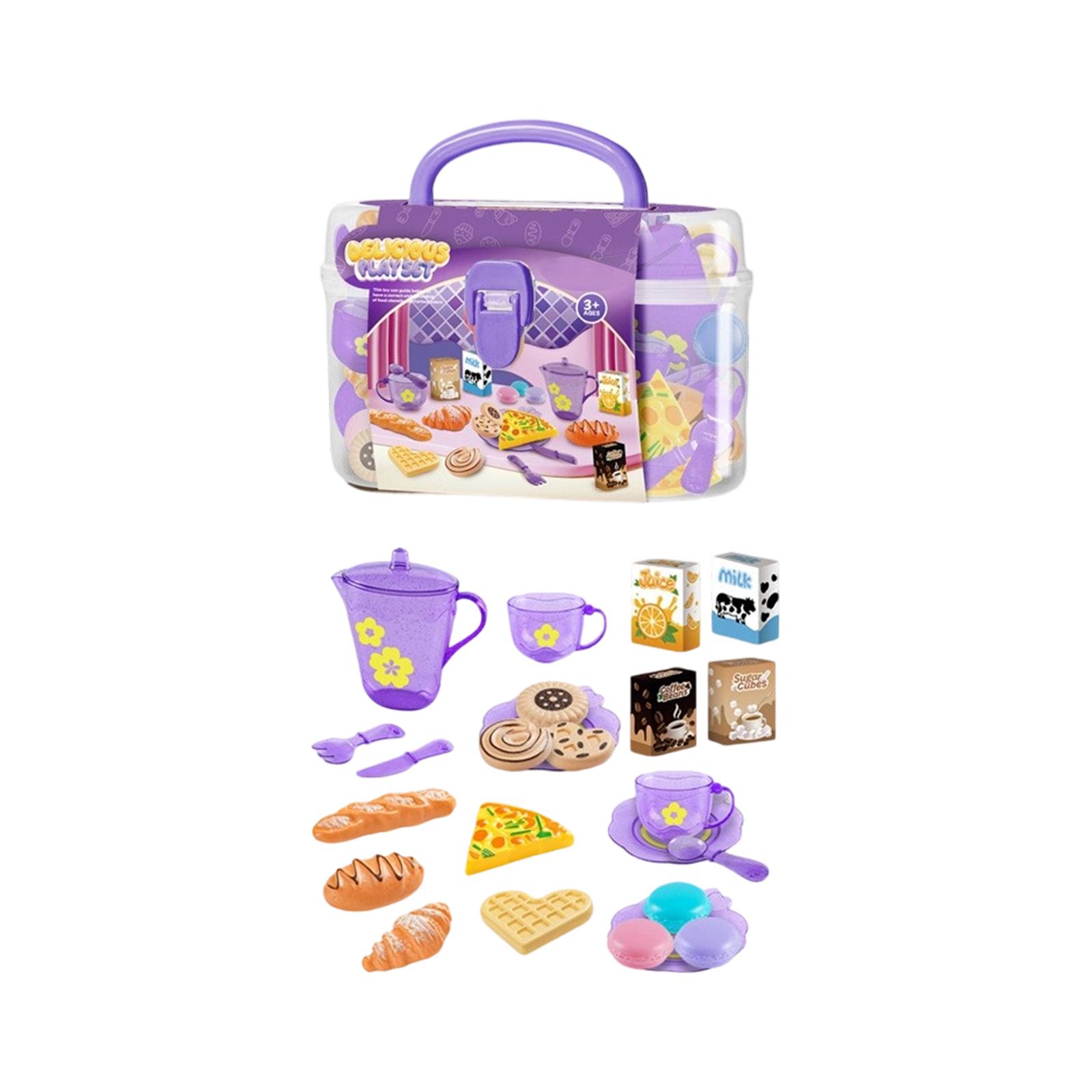 Pretend Play Food Set with Storage Case Includes Assorted Bakery Items Utensils and Play Dishes for Kids Role Play Kitchen Activities One Size
Pretend Play Food Set with Storage Case Includes Assorted Bakery Items Utensils and Play Dishes for Kids Role Play Kitchen Activities One Size