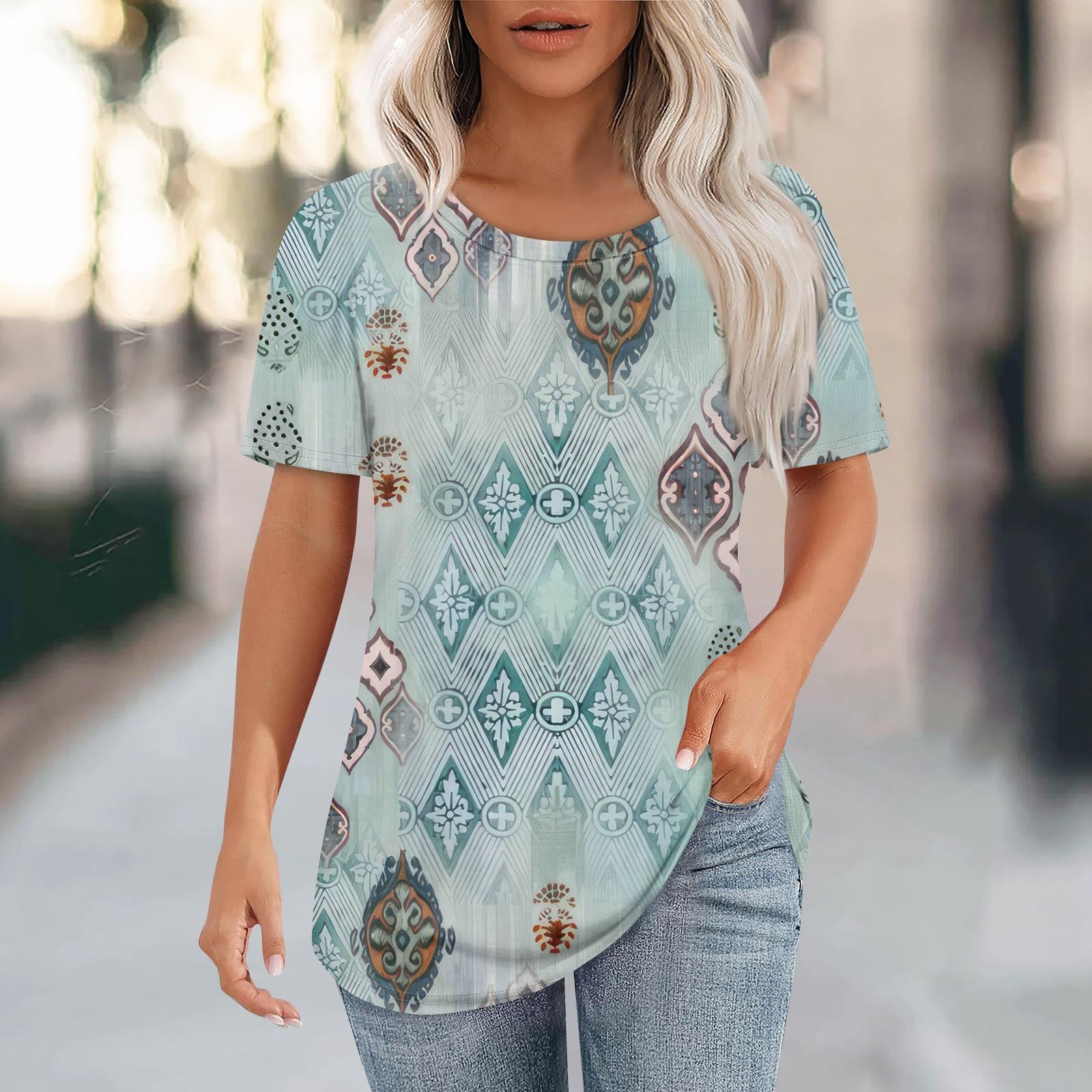 Футболки для женщин, плиссированные, с круглым вырезом, нарядные, повседневные, блузки с принтом, с коротким рукавом, летние топы, свободный крой M
Футболки для женщин, плиссированные, с круглым вырезом, нарядные, повседневные, блузки с принтом, с коротким рукавом, летние топы, свободный крой M