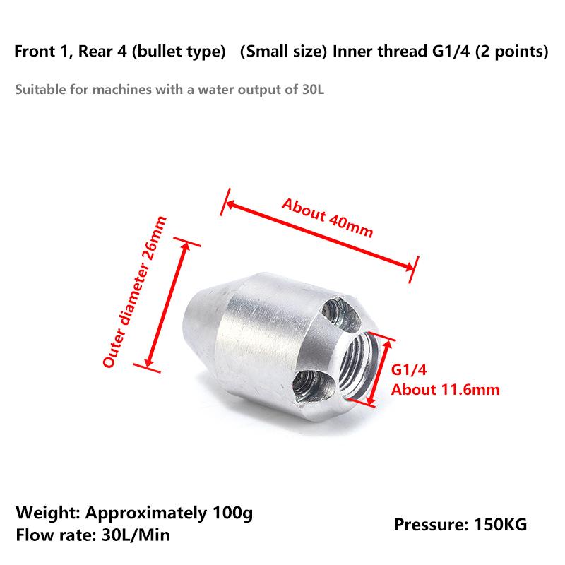 Hot! 1/4 Sewer Jetter Nozzle Kit Stainless Steel Jet Nozzle Pressure Washer Accessories 5000 Psi Sewer Jetter Nozzle
Hot! 1/4 Sewer Jetter Nozzle Kit Stainless Steel Jet Nozzle Pressure Washer Accessories 5000 Psi Sewer Jetter Nozzle