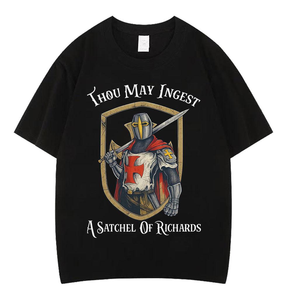 Medieval Knight Funny Meme Tshirt Men Women Vintage Fashion Tshirts Summer Shortsleeved Loose HipHop Cotton ONeck TShirts - M... S разноцветный
Medieval Knight Funny Meme Tshirt Men Women Vintage Fashion Tshirts Summer Shortsleeved Loose HipHop Cotton ONeck TShirts - M... S разноцветный