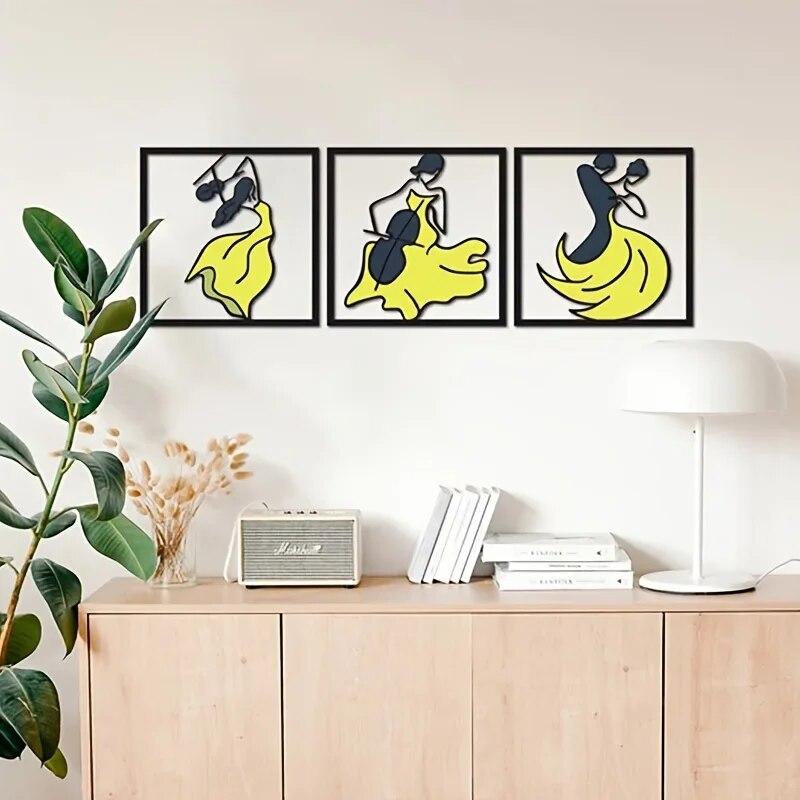 CIFBUY 3pcs Ballroom Dance Murals, Metal Wall Hanging, Metal Wall Art, Housewarming Party Gifts, Colorful Metal Wall Decor
CIFBUY 3pcs Ballroom Dance Murals, Metal Wall Hanging, Metal Wall Art, Housewarming Party Gifts, Colorful Metal Wall Decor