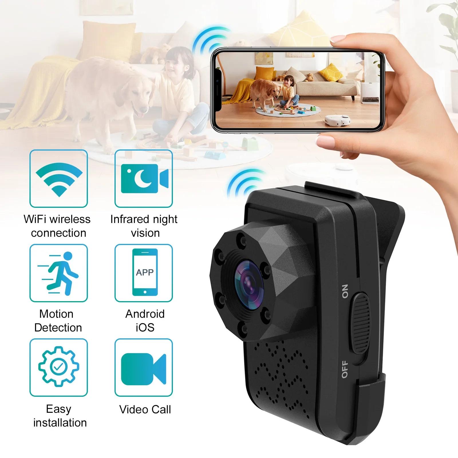 WIFI 1080P HD Найменша міні-камера Нічне бачення Виявлення руху Мікровідеокамери Циклічний запис DV Відеозаписувач Only Camera
WIFI 1080P HD Найменша міні-камера Нічне бачення Виявлення руху Мікровідеокамери Циклічний запис DV Відеозаписувач Only Camera