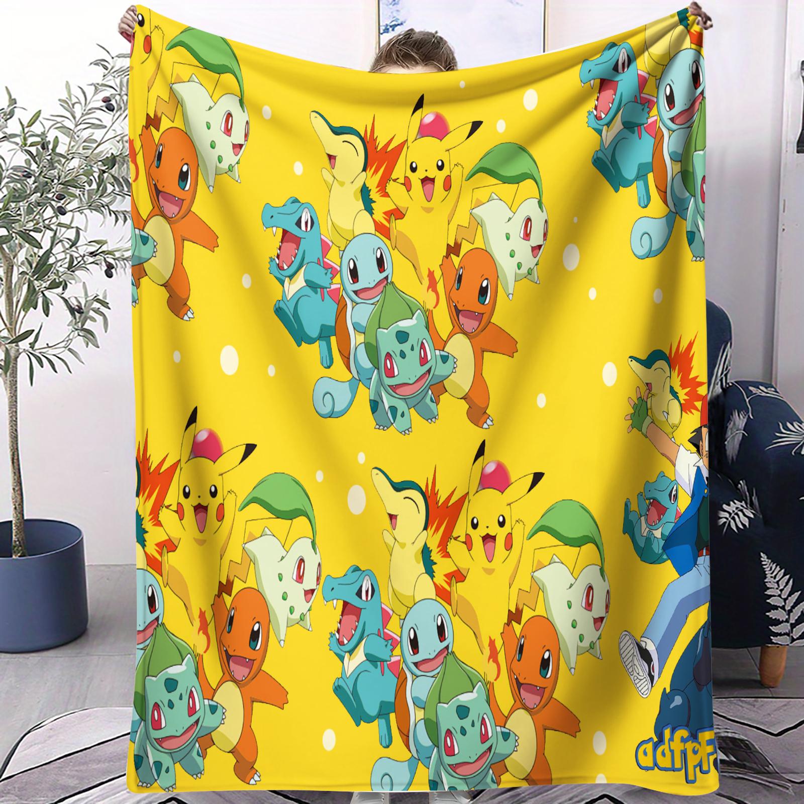 Trendy Pikachu Pokemon Printed Small Cover Blanket Cute Anime Soft Durable For Home Office Car Nap Travel Fan Gift All Seasons 70x100cm
Trendy Pikachu Pokemon Printed Small Cover Blanket Cute Anime Soft Durable For Home Office Car Nap Travel Fan Gift All Seasons 70x100cm
