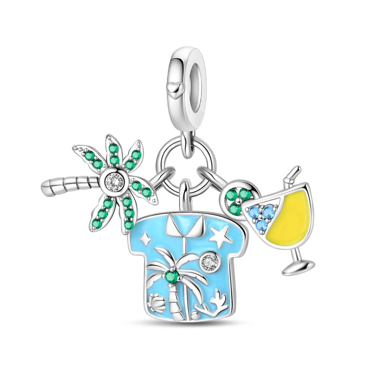 Summer New Tibetan Silver Seaside Holiday Travel Pendant Charms Beads Jewellery Fit Original 3Mm 925 Bracelet For Women Diy Gift
Summer New Tibetan Silver Seaside Holiday Travel Pendant Charms Beads Jewellery Fit Original 3Mm 925 Bracelet For Women Diy Gift