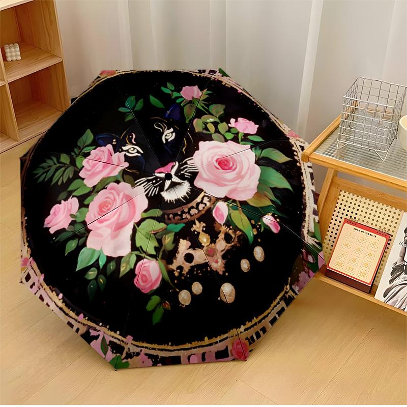 Leopard Among Flowers (1) Printed umbrella windproof folding umbrella portable sun and rain umbrella suitable for gifting
Leopard Among Flowers (1) Printed umbrella windproof folding umbrella portable sun and rain umbrella suitable for gifting