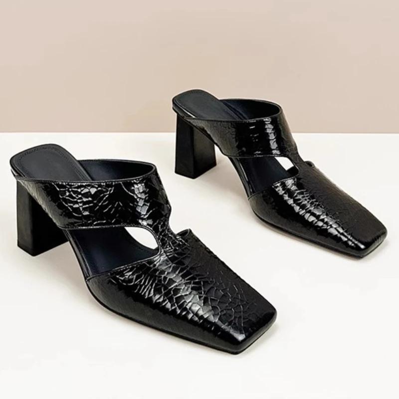 Fashion Designer Women High Heels Slippers Square Toe Heeled Sandals Woman Shoes 2025 Trend Summer Fashion Flip Flops Dress Chunky Pumps 42 чорний
Fashion Designer Women High Heels Slippers Square Toe Heeled Sandals Woman Shoes 2025 Trend Summer Fashion Flip Flops Dress Chunky Pumps 42 чорний