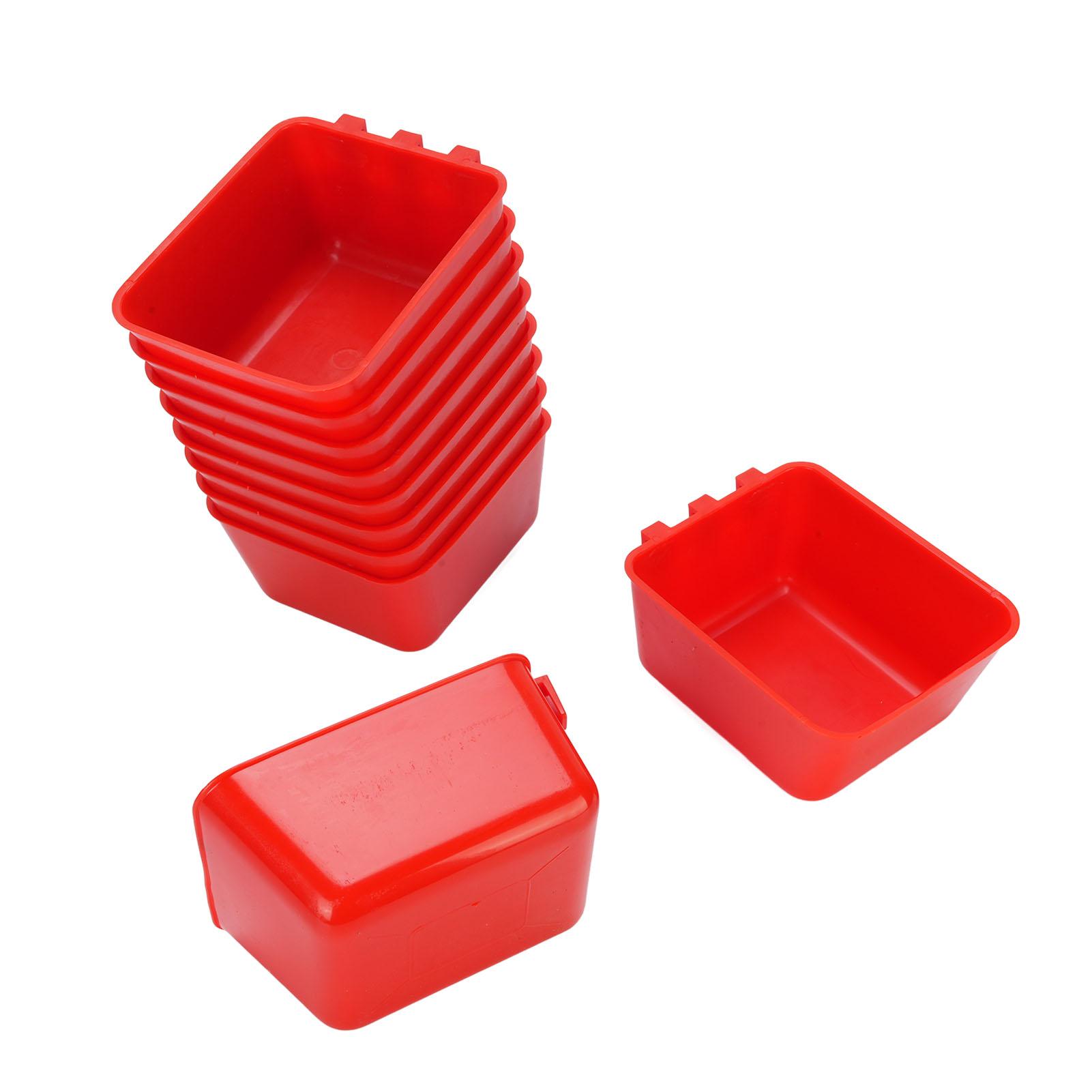 10PCS Hanging Feed Bowls Chicken Cage Feeder Waterer Thickened Feeding Drinking Container for Pet Animal Poultry
10PCS Hanging Feed Bowls Chicken Cage Feeder Waterer Thickened Feeding Drinking Container for Pet Animal Poultry