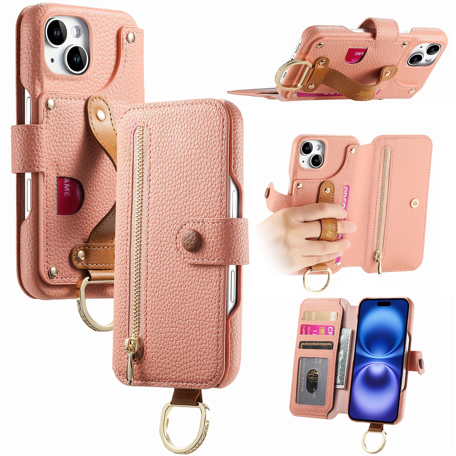 For iPhone 14 Case RFID Blocking Zipper Wallet PU Leather Mobile Cover Pink
For iPhone 14 Case RFID Blocking Zipper Wallet PU Leather Mobile Cover Pink
