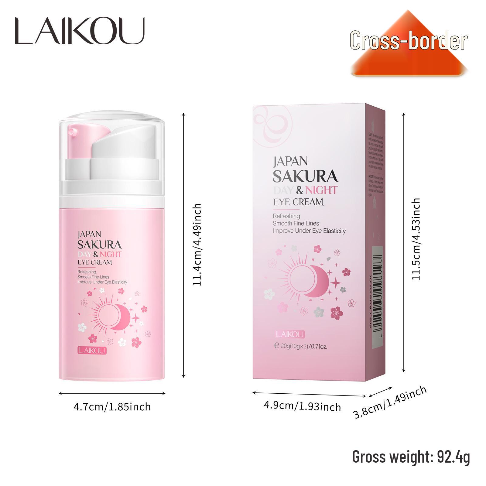 LAIKOU Sakura Дневной и ночной крем для глаз 20 г - Увлажняющий и питательный для кожи вокруг глаз
LAIKOU Sakura Дневной и ночной крем для глаз 20 г - Увлажняющий и питательный для кожи вокруг глаз
