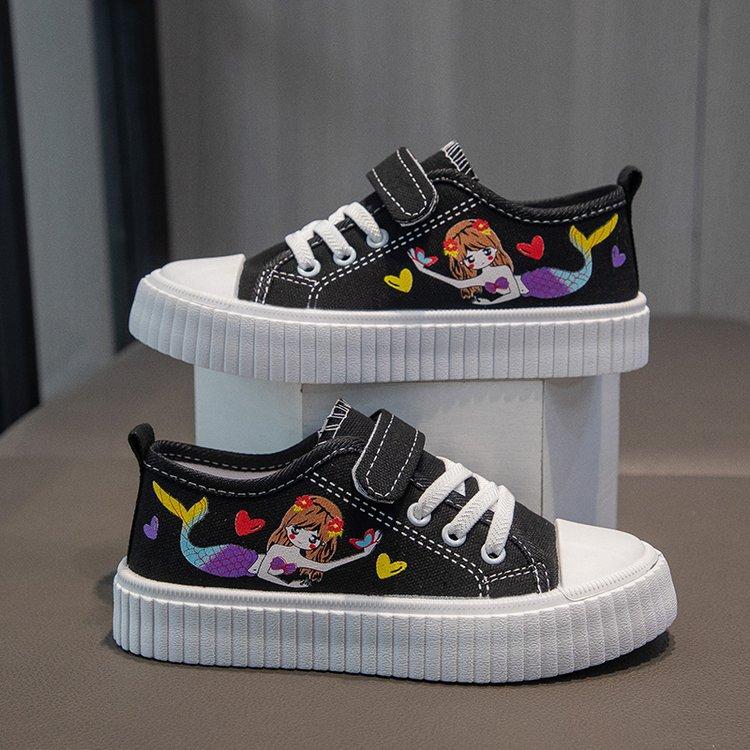 Korean Breathable Girls Cartoon Canvas Shoes Flat Casual Sports Sneakers Fashionable Running Shoes For Kids Size 37 чорний
Korean Breathable Girls Cartoon Canvas Shoes Flat Casual Sports Sneakers Fashionable Running Shoes For Kids Size 37 чорний