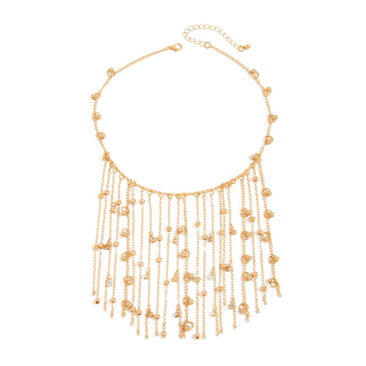 Hip-hop Beads Chain Fringed Necklace Crystal Ball Collarbone Chain Accessory
Hip-hop Beads Chain Fringed Necklace Crystal Ball Collarbone Chain Accessory