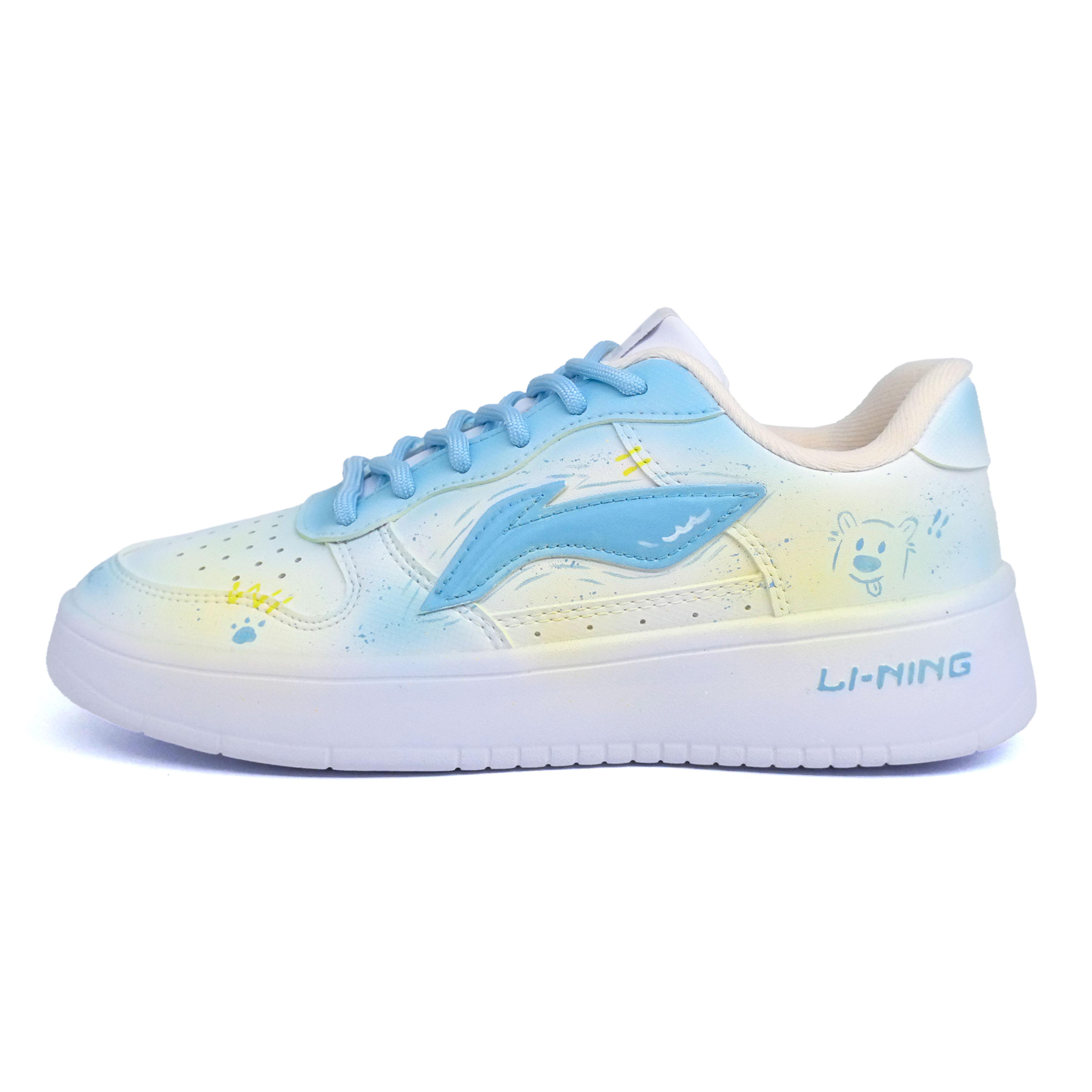 Li Ning Floating Boat Mouldy Bear Leather Abrasion Resistant Slip Resistant Low top Skateboard Shoes Unisex Blue Yellow AGCS420-6(team488-) 35.5
Li Ning Floating Boat Mouldy Bear Leather Abrasion Resistant Slip Resistant Low top Skateboard Shoes Unisex Blue Yellow AGCS420-6(team488-) 35.5
