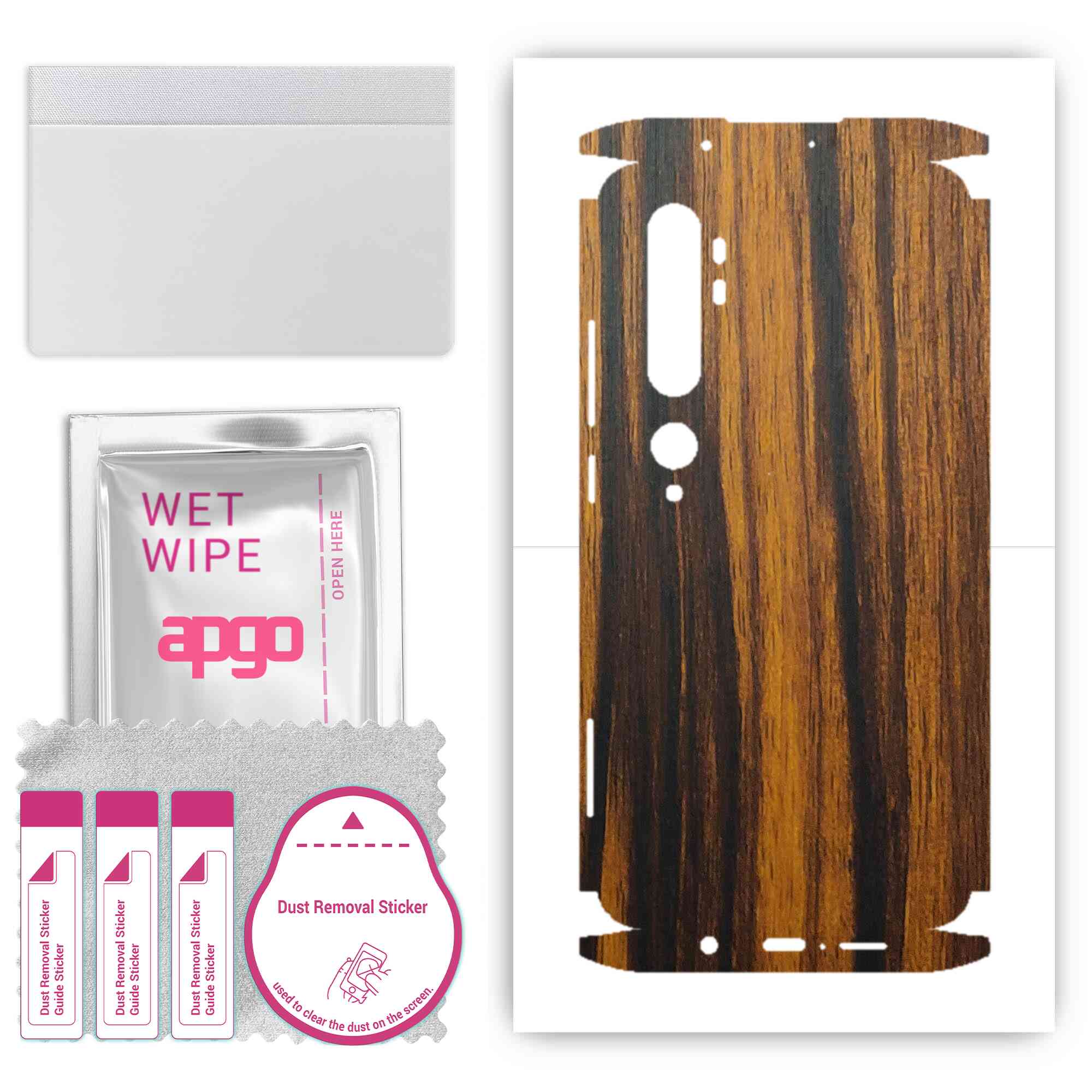 apgo Protective Skin Sticker for the back+sides compatible with Xiaomi Mi Note 10 Pro, Full Wrap Film, Foil, Vinyl - Pattern Tigerwood
apgo Protective Skin Sticker for the back+sides compatible with Xiaomi Mi Note 10 Pro, Full Wrap Film, Foil, Vinyl - Pattern Tigerwood