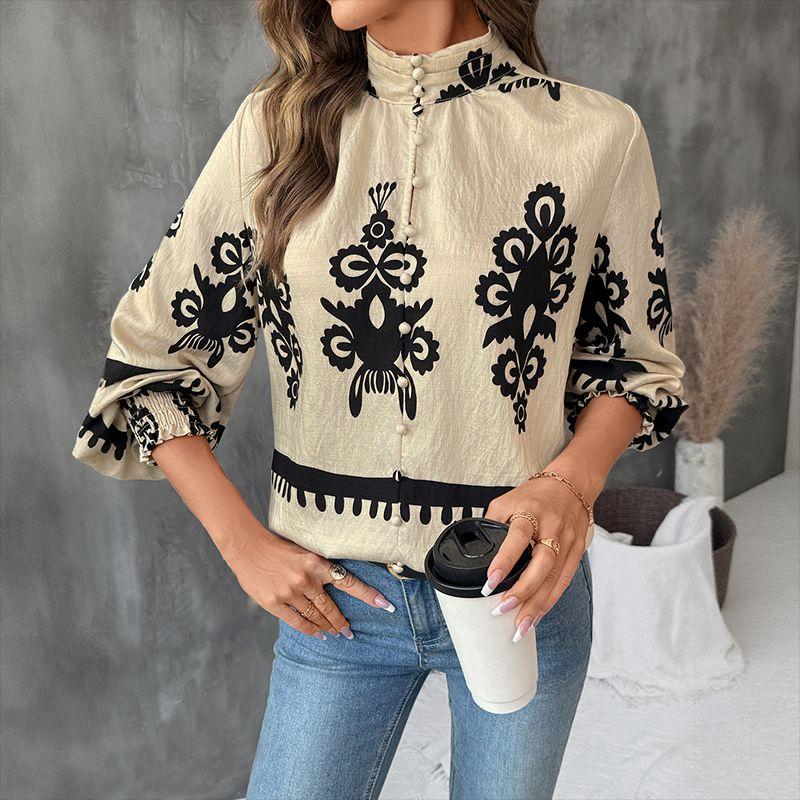 Fashion Women Blouse Ladies Tops Button Cardigan Retro Ethnic Style Print Shirts Women Apricot color XL
Fashion Women Blouse Ladies Tops Button Cardigan Retro Ethnic Style Print Shirts Women Apricot color XL