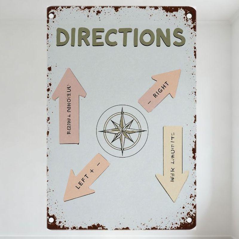 Vintage Directional Metal Sign with Compass Rose & Rusty Edges - Retro Decorative Navigation Sign for Home/Bar/Cafe Wall Decorat 20x30cm(7.8x11.8inch)
Vintage Directional Metal Sign with Compass Rose & Rusty Edges - Retro Decorative Navigation Sign for Home/Bar/Cafe Wall Decorat 20x30cm(7.8x11.8inch)