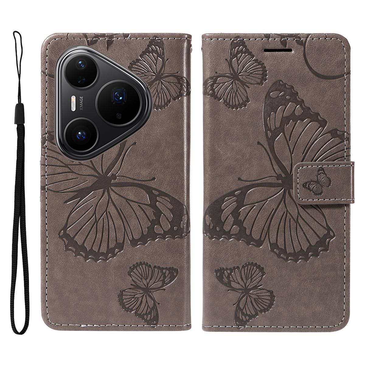 For Huawei Pura 80 Pro Wallet Case Floral Butterfly Imprint Leather Phone Cover Stand Grey
For Huawei Pura 80 Pro Wallet Case Floral Butterfly Imprint Leather Phone Cover Stand Grey