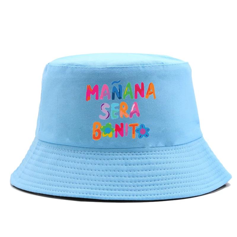 Cotton Manana Sera Bonito Print Fisherman Hat Karol G Bucket Hat Couple Beach Hat Woman Visors Sun Caps Reversible Panama Bob небо синє кольору
Cotton Manana Sera Bonito Print Fisherman Hat Karol G Bucket Hat Couple Beach Hat Woman Visors Sun Caps Reversible Panama Bob небо синє кольору