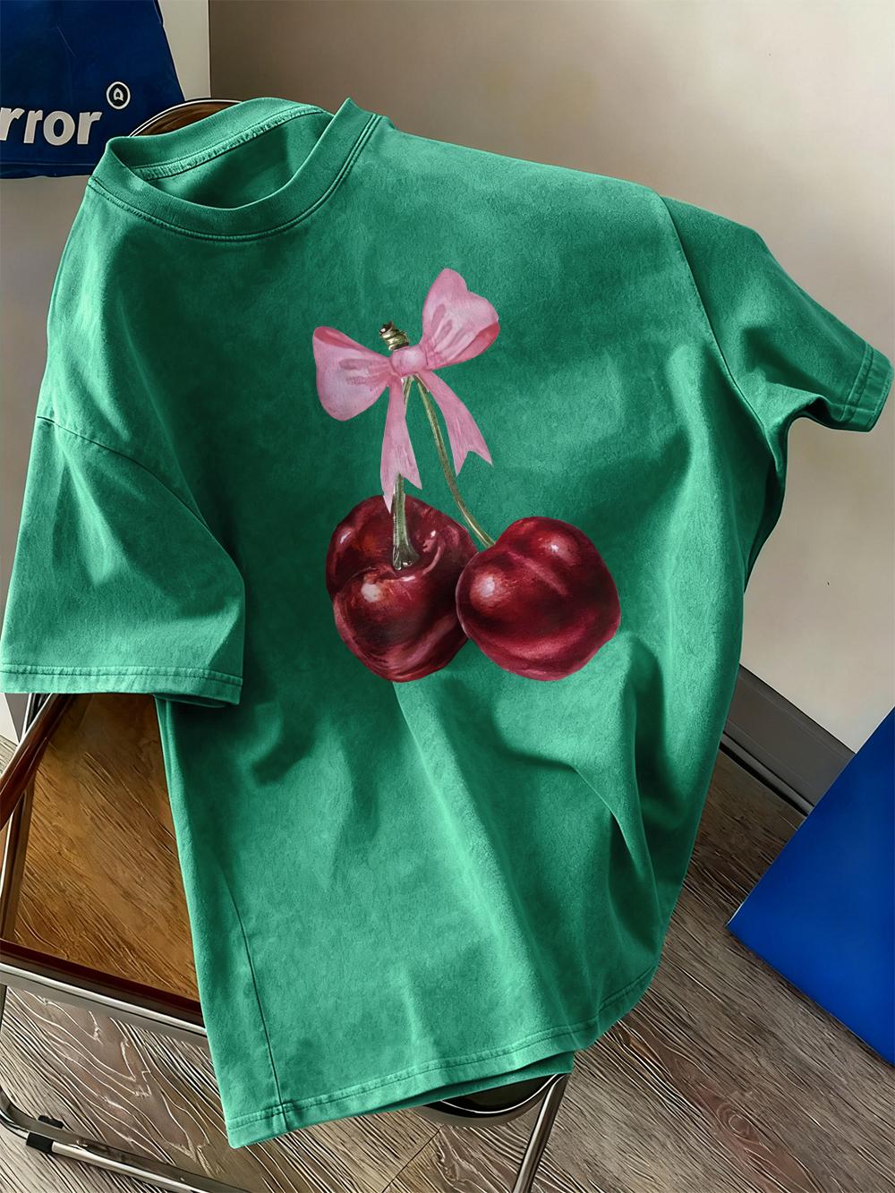 Pink Bow Red Cherry Prints Washed TShirts Womens Cotton Oversized T Shirt Summer Soft Short Sleeve Tops Hip Hop ONeck Clothes 4XL
Pink Bow Red Cherry Prints Washed TShirts Womens Cotton Oversized T Shirt Summer Soft Short Sleeve Tops Hip Hop ONeck Clothes 4XL