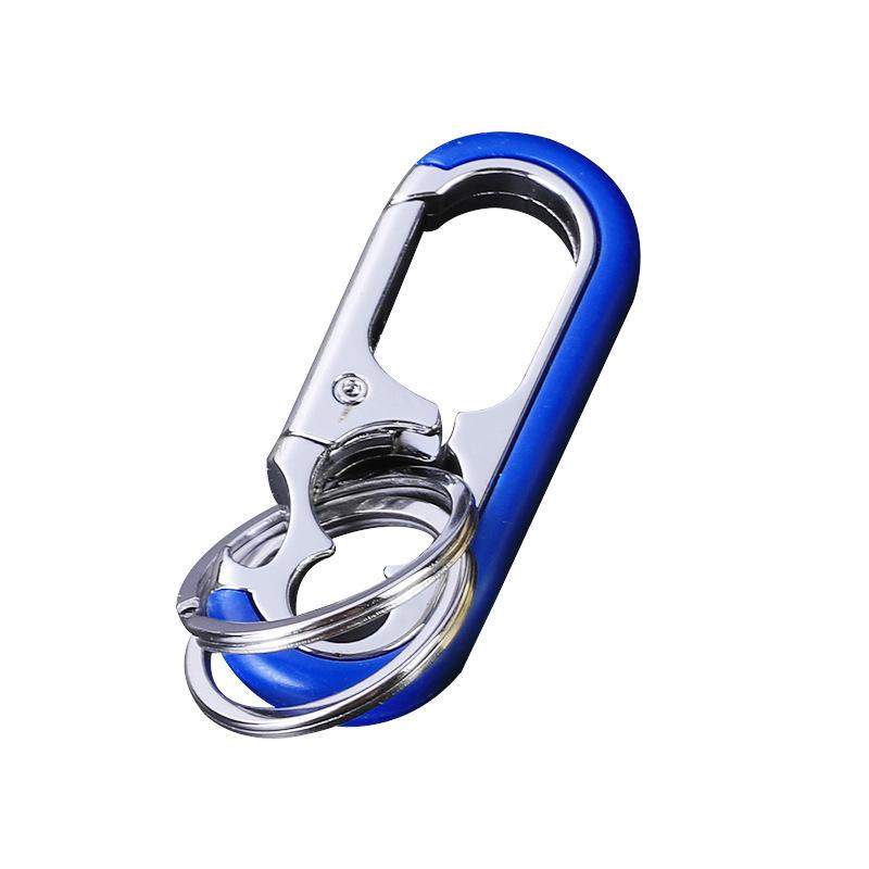 Стильний металевий брелок з подвійним кільцем для чоловіків - Захист від втрати, тримач для автомобільних та ділових ключів
Стильний металевий брелок з подвійним кільцем для чоловіків - Захист від втрати, тримач для автомобільних та ділових ключів