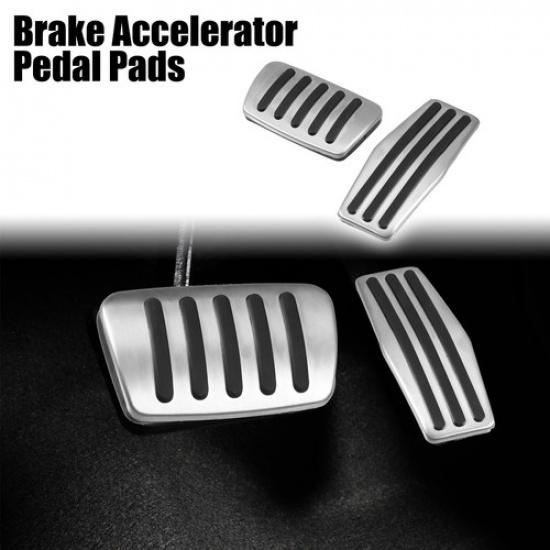 Cadillac Buick Brake Gas Accelerator Pedal Covers | Black | Stainless Steel | Silver Tone | 2 Pcs | UPC 0726215826555 | Easy tallation
Cadillac Buick Brake Gas Accelerator Pedal Covers | Black | Stainless Steel | Silver Tone | 2 Pcs | UPC 0726215826555 | Easy tallation