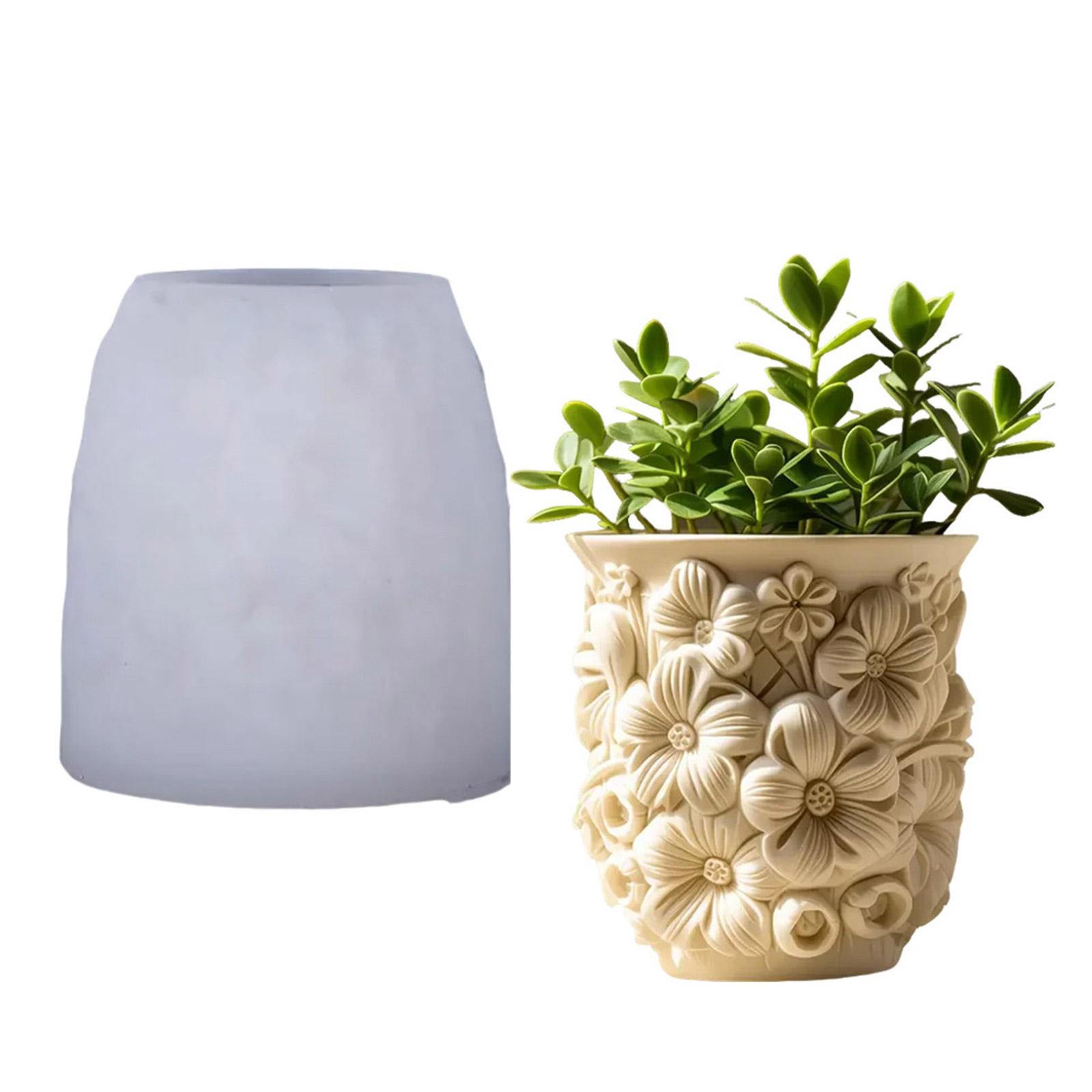 Гибкая многоразовая форма для цветочного горшка из силикона, форма для подсвечника, вазы, хранения, силиконовая форма для бетонных, цементных, смоляных арт-проектов
Гибкая многоразовая форма для цветочного горшка из силикона, форма для подсвечника, вазы, хранения, силиконовая форма для бетонных, цементных, смоляных арт-проектов