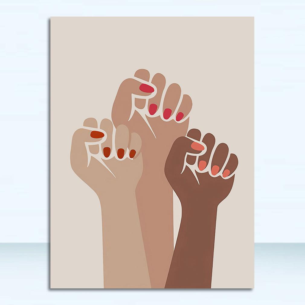 Картина на холсте, плакаты на скандинавскую тему и настенные панно с принтом для декора гостиной, абстрактные линии, боди-арт, геометрическая женская ручная настенная живопись