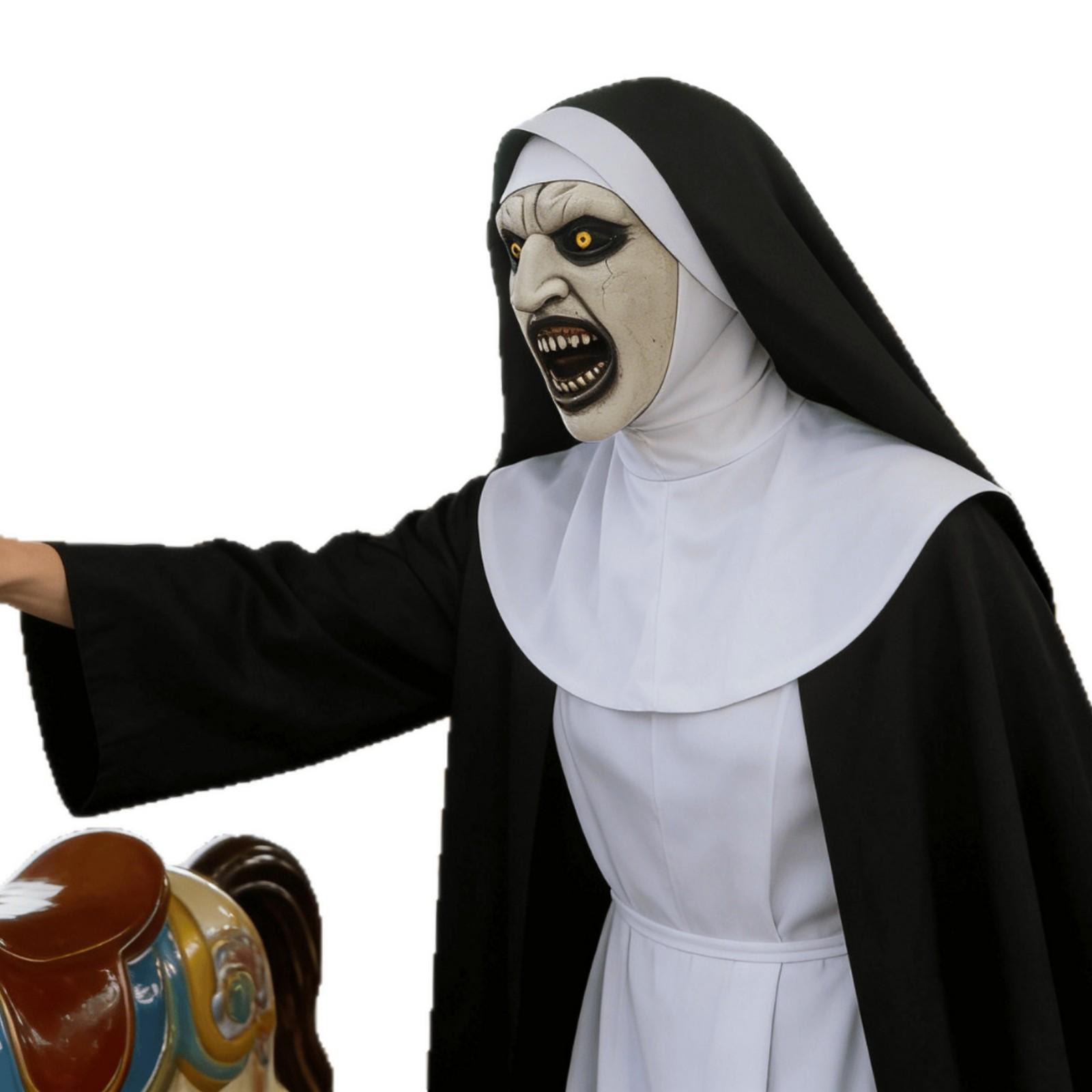 Free labeling of nun headgear and mask, quality inspection, film and television costume props Nun(2023Open-mouth styl
Free labeling of nun headgear and mask, quality inspection, film and television costume props Nun(2023Open-mouth styl