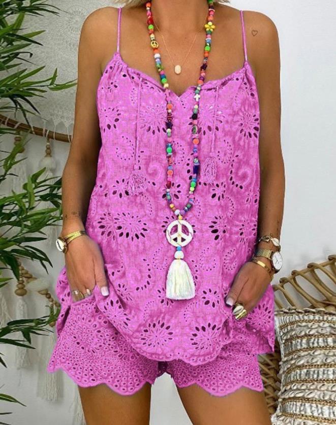 2026 Sleeveless Ruffle Camisole & Embroidered Cotton Shorts Set XXL Фіолетовий
2026 Sleeveless Ruffle Camisole & Embroidered Cotton Shorts Set XXL Фіолетовий