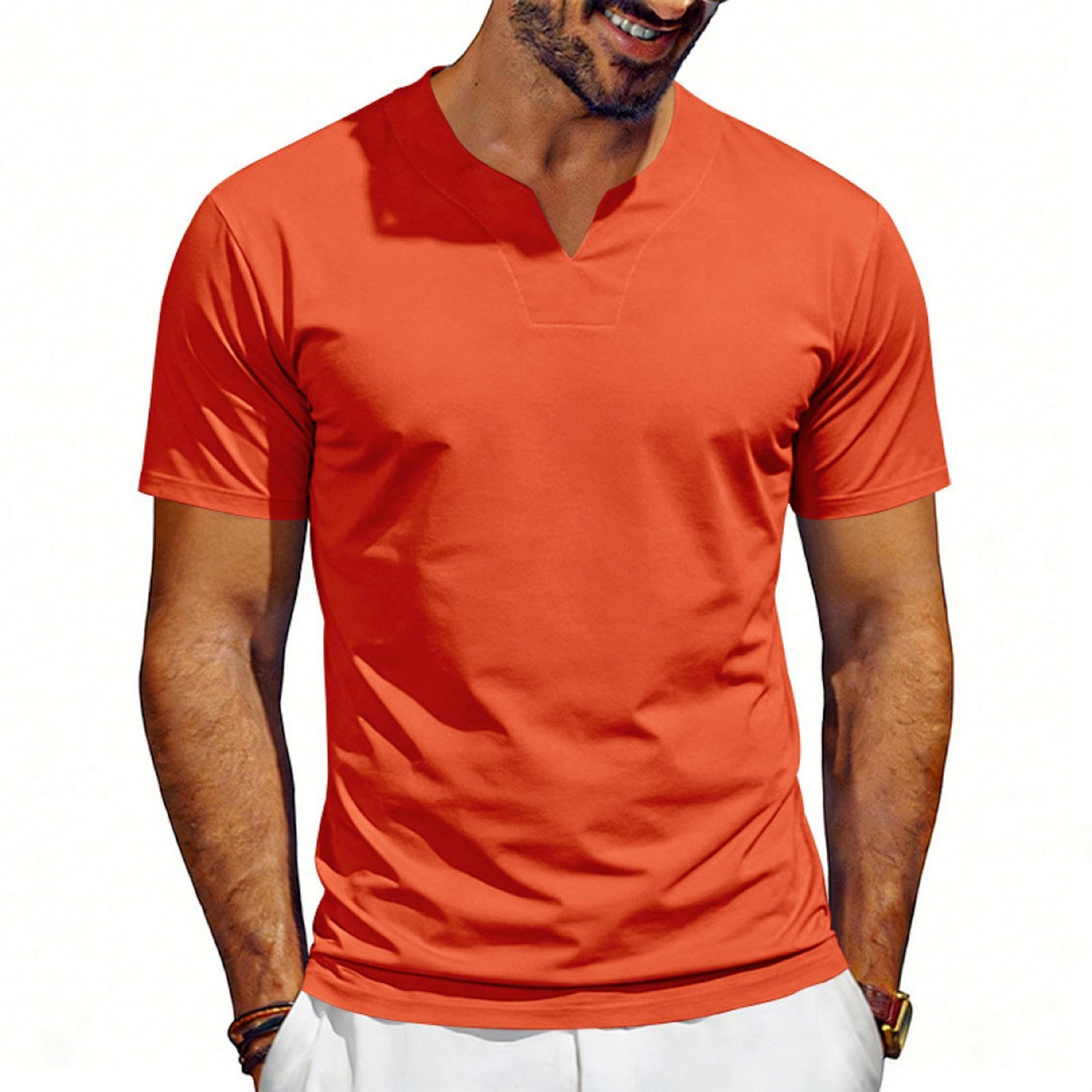 Men s V Neck Jersey Shirt Short Sleeve Loose Fit Breathable Quick Dry Fabric Casual Summer Top S Кіновар
Men s V Neck Jersey Shirt Short Sleeve Loose Fit Breathable Quick Dry Fabric Casual Summer Top S Кіновар