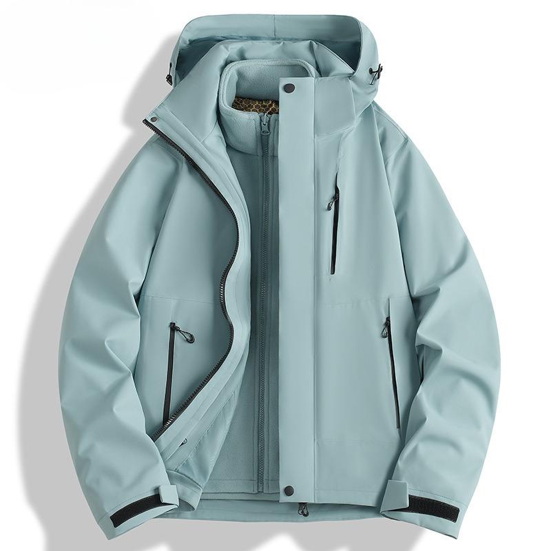 Autumn and Winter Jacket Three-in-one Windproof Waterproof Wear-resistant Leisure Outdoor Hooded Mountaineering Suit Two-piece Suit 3XL
Autumn and Winter Jacket Three-in-one Windproof Waterproof Wear-resistant Leisure Outdoor Hooded Mountaineering Suit Two-piece Suit 3XL