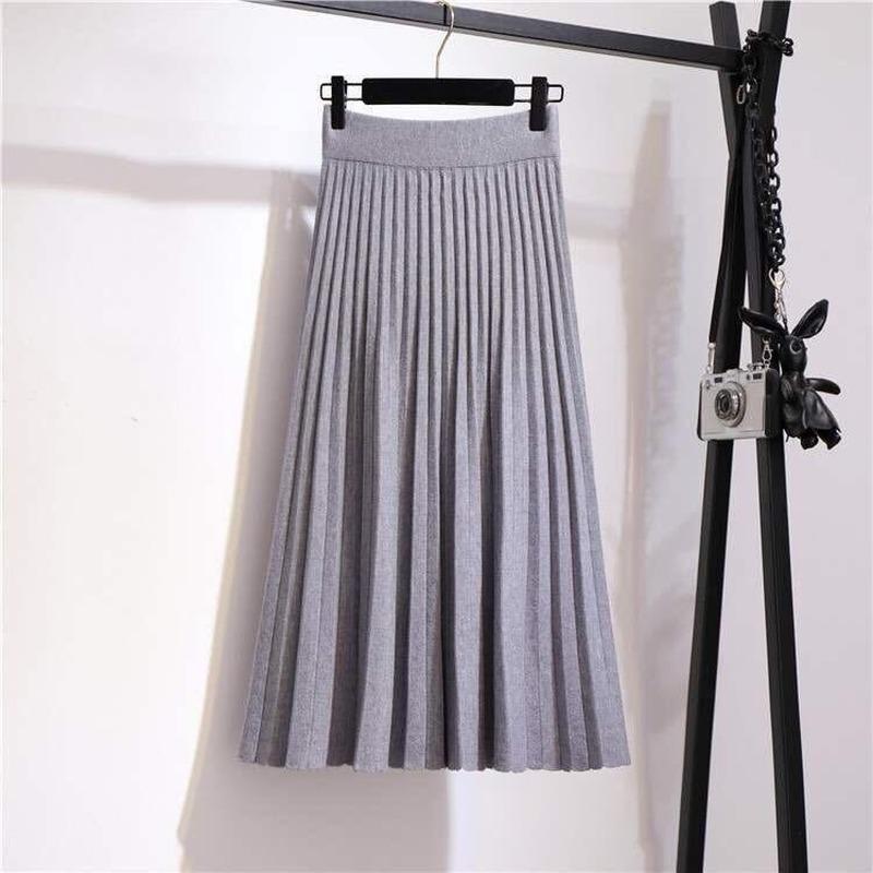 Knitted Skirt Women Mid-length Spring and Autumn New 2026 Elastic High Waist Thin A-line Wool Solid Pleated Long Skirt Female One Size серый
Knitted Skirt Women Mid-length Spring and Autumn New 2026 Elastic High Waist Thin A-line Wool Solid Pleated Long Skirt Female One Size серый