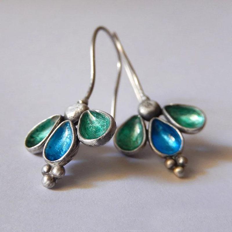 Серьги-капли Bohemian Teardrop Teal - Винтажный цветочный дизайн, женские винтажные серьги
Серьги-капли Bohemian Teardrop Teal - Винтажный цветочный дизайн, женские винтажные серьги