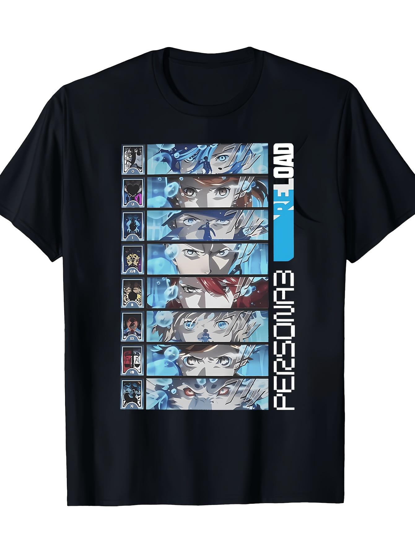 Summer Hot Selling Personas 3 Unisex Printed T-shirt | Casual Round Neck Short Sleeved Street Style Top 5XL різнокольоровий
Summer Hot Selling Personas 3 Unisex Printed T-shirt | Casual Round Neck Short Sleeved Street Style Top 5XL різнокольоровий