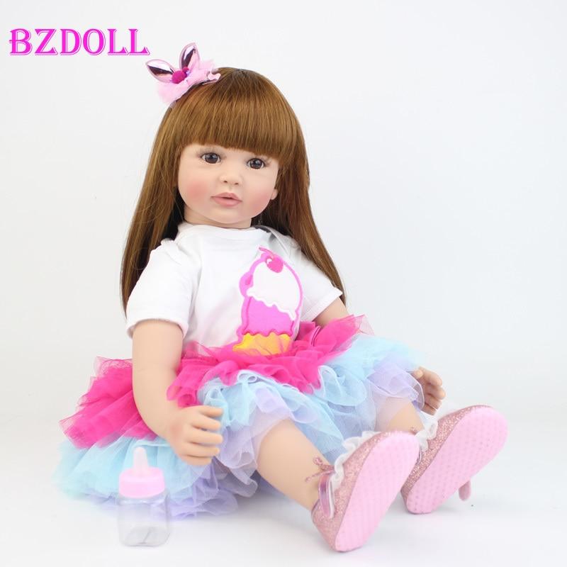 BZDOLL 60 см силиконовая кукла Bebe Reborn игрушки для девочек мягкий силиконовый винил принцесса для малышей живые дети прекрасный подарок на день рождения 60cm Doll, Brown eyes
BZDOLL 60 см силиконовая кукла Bebe Reborn игрушки для девочек мягкий силиконовый винил принцесса для малышей живые дети прекрасный подарок на день рождения 60cm Doll, Brown eyes