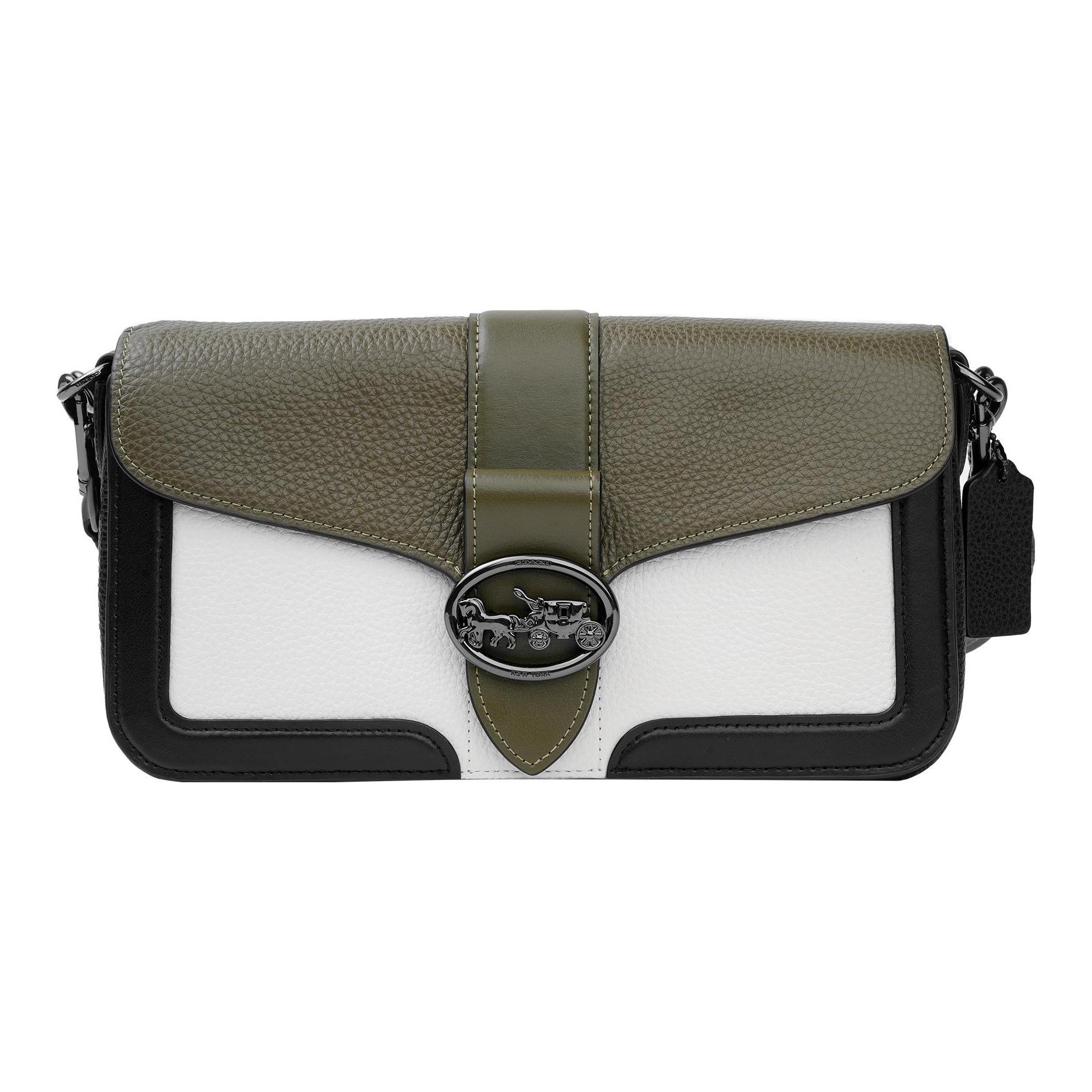 Coach Georgie 27 Color Block Pebble Leather Tote Bag Women Handbags Avocado White Black 6019-QBRO5 Basic Set (Bag+Dust Bag)
Coach Georgie 27 Color Block Pebble Leather Tote Bag Women Handbags Avocado White Black 6019-QBRO5 Basic Set (Bag+Dust Bag)